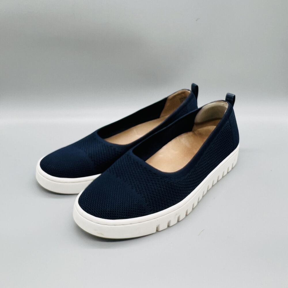 Vionic Shoes Womens 9.5 Blue Knit Uptown Skimmer Ballet Flats Slip On Comfort - Picture 3 of 11